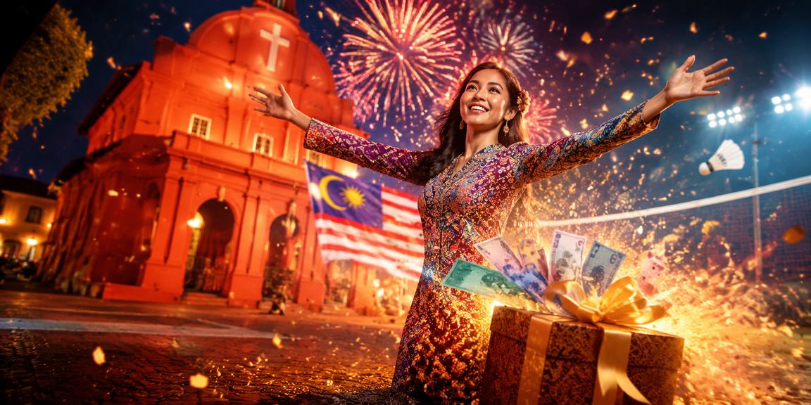 Suasana kasino langsung bertemakan batik Melaka di platform kfc4u Malaysia