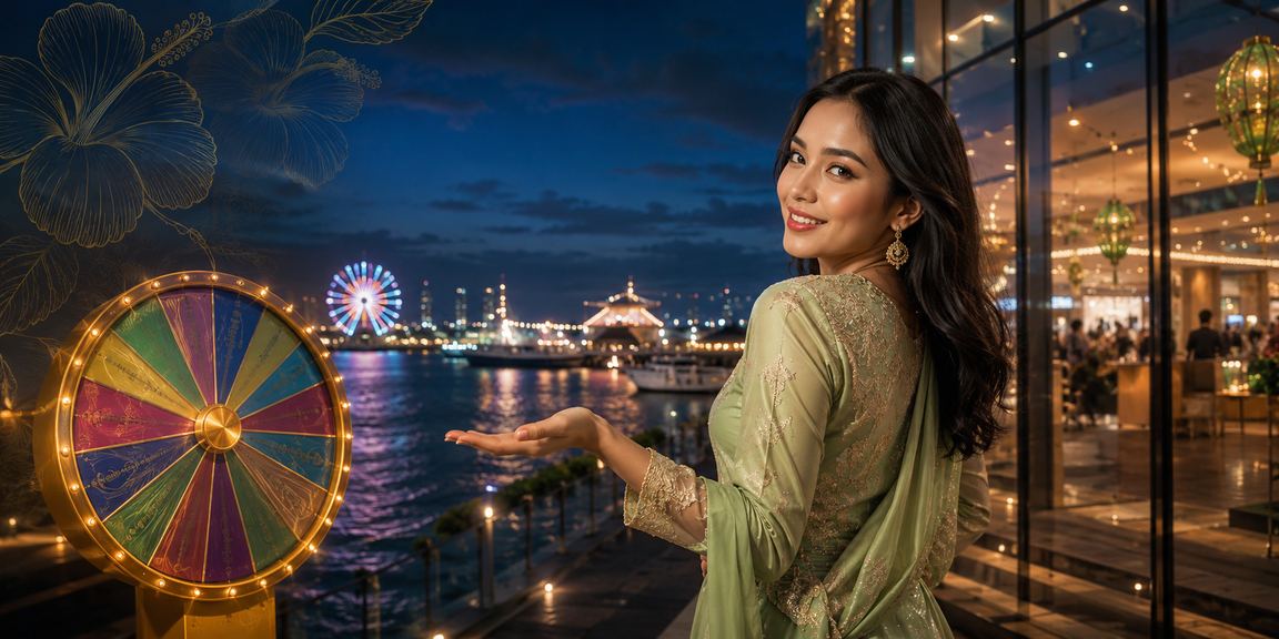 Permainan Roulette tradisional Malaysia dengan tema Hari Raya